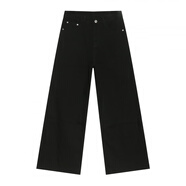 杉杉（FIRS）nirben牛仔|新品美式復古牛仔褲男水洗寬松百搭休閑直筒闊腿長褲 黑色 XS