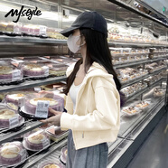 MJ STYLE插肩袖短款開(kāi)衫外套女2025年秋季寬松休閑百搭運動(dòng)風(fēng)學(xué)生長(cháng)袖上衣