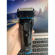 博朗（BRAUN）剃須刀5系5030s5147s男士電動往復式水洗刮胡刀便攜男友尾貨機【品質家電】 博朗5系黑藍邊剃須刀一套