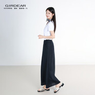 哥弟（GIRDEAR）女裝T恤衫上衣V領(lǐng)短袖T恤夏季穿搭夏裝半袖夏裝1300888 白色 * S (2碼)