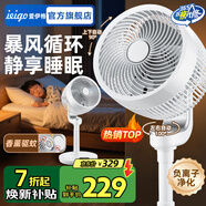 愛(ài)伊格【智能語(yǔ)音】電風(fēng)扇空氣循環(huán)扇落地扇空調扇輕音扇360度搖頭家用靜音立式遙控凈化電扇臺式大風(fēng)量 旗艦款【觸屏遙控+6檔調控+凈化+驅蚊盒+電線(xiàn)延長(cháng)
