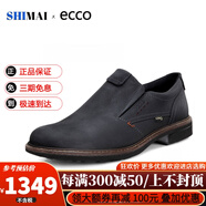 ECCO愛步新款商務(wù)正裝皮鞋男鞋一腳蹬豆豆鞋套腳休閑皮鞋扭轉(zhuǎn)510184 黑色510184-51052 40