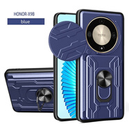 佳維若適用華為nova13pro手機殼Pura70新款可插卡榮耀200 90PRO全包邊鏡頭暢玩60PLUS男女X50i防摔nova9 【深藍色】利甲推拉窗+保護膜+支架 榮耀Magic7pro