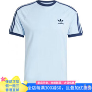 阿迪達斯ADICOLOR CLASSICS 3-STRIPES FW24 t 品牌logo時尚柔軟百 藍色 4XL