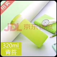 MiGo官方正品促便攜玻璃杯女耐熱防摔水杯拎手繩ins可愛隨手杯茶水保 320ml青苔