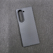 三星（SAMSUNG）【限送專膜】適用新款月升三星zfold6/w25手機(jī)殼真凱夫拉芳綸纖維 1500D粗紋火山口【*單后殼】 三星Galaxy Z Fold 6