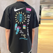 耐克（NIKE）短袖T恤男裝2025夏季新款運動服針織透氣休閑男士上衣半袖 純棉HM4454-010黑色 XL 推薦150-180斤