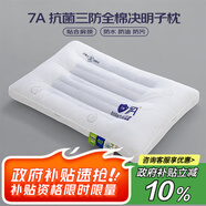 艾薇 A類全棉抗菌決明子防污防水防油枕芯單人纖維枕48*74cm 三防枕