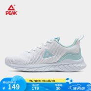 匹克（PEAK）男鞋新款低幫網(wǎng)面耐磨減震跑步鞋舒適透氣運(yùn)動(dòng)鞋 【女款】大白/淺蘭 40