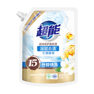 【99成新】超能 潔凈柔護(鮮艷亮麗)洗衣液 橙花茉莉香 1kg*1袋 15分鐘快洗  