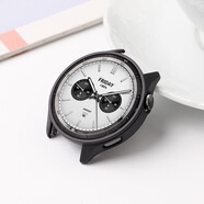 合宜谷德適用于小米手表s4保護殼watchs4邊框半包防摔表殼替換保護套智能運動(dòng)表盤(pán)鏤空外殼S4貼膜表帶配件 黑色【半包殼丨送貼膜】 適用：小米Watch S4