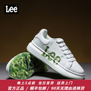 Lee男鞋休閑鞋設(shè)計(jì)感增高小白鞋男生時(shí)尚經(jīng)典板鞋舒適百搭白色鞋子男 白色 L233UB338 38 【偏大/請(qǐng)拍小一碼】