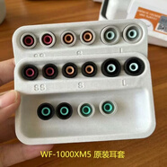 原裝索尼WF1000XM5降噪豆耳機(jī)耳套 正品記憶海綿耳塞耳帽帶濾網(wǎng) XM5原裝耳套 黑色加小號SS一對