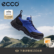愛步（ECCO）戶外運(yùn)動鞋男鞋 休閑跑步鞋登山徒步鞋男耐磨抓地鞋子 越野822354 黑色/寶藍(lán)色82235461141 39