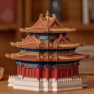 SEMALAM故宮角樓榫卯積木中國風玩具男孩益智拼裝拼圖3d立體建筑模型禮物 紫禁城角樓135888粒【專柜禮盒裝