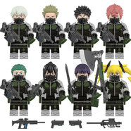 樂(lè )高怪獸8號日比野卡夫拼裝積木卡亞白米娜四之宮奇可露人仔玩具 怪獸8號戰隊8款