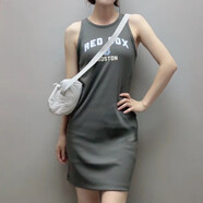 MLB25新款連衣裙女NY復(fù)古學(xué)院風(fēng)字母印花修身吊帶運(yùn)動(dòng)裙3FOPV0253 43CGD_深炭灰色 波士頓紅襪 S (成人) 165
