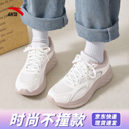 安踏飛馳丨女鞋夏季密網(wǎng)透氣女士休閑鞋輕便軟底運動鞋跑步鞋 【象牙白/藕灰】星云2 37.5