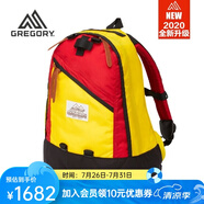 GREGORY格里高利 DAY 戶外運動背包男女旅行雙肩包徒步旅游26L 紅黃撞色
