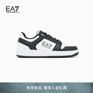 EMPORIO ARMANI/阿瑪尼官方旗艦EA7/新款男女情侶輕戶(hù)外休閑運動(dòng)滑板板鞋 MC001-黑色/白色 (尺碼偏小，建議拍大一碼) 39.5 ( IT 6.5 | 39 1/3)