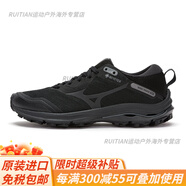 美津濃（MIZUNO）男女秋季慢跑鞋緩震透氣跑步鞋WAVE RIDER GTX官方正品 15_黑色_深灰色(女） 36