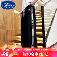 迪士尼（Disney）中大童褲子春夏季直筒褲2025男童褲子初中生男生青少年男孩運(yùn)動褲 BK052#黑色 (夏季薄料) 150 cm 適合身高1.4-1.5米