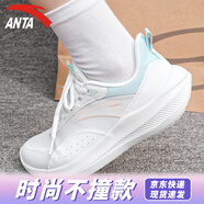 安踏漫步丨跑步鞋女鞋緩震回彈運動鞋夏季密網(wǎng)透氣專業(yè)防滑體測慢跑鞋 【輕跑】泡沫綠/超凡粉 37.5