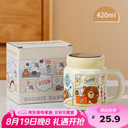 貝瑟斯陶瓷馬克杯咖啡杯情侶杯貓貓創(chuàng)意伴手禮禮物早餐杯泡茶帶蓋水杯子