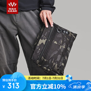 MAXGEARX1隨身包戶外軍迷多功能迷彩防盜手拿包大容量尼龍手機(jī)雜物包 暗夜黑