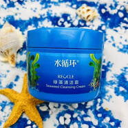 甄選水循環(huán)綠藻清潔霜毛孔護理控油深層潔面卸妝按摩祛痘保濕肌 #1#