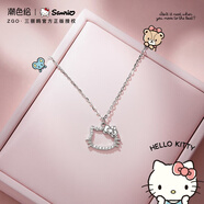 潮色繪三麗鷗HelloKitty純銀項鏈女新年禮物女生生日禮物項鏈女朋友3062