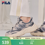 FILA斐樂女鞋跑步鞋情侶同款老爹鞋MARS火星鞋男鞋休閑運(yùn)動鞋 【女款】煙灰/鴿子灰-FD 38.5