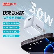 ThinkPlus聯(lián)想氮化鎵蘋果充電器iPhone16/15充電頭PD30W快充Type-C適用蘋果16ProMax15/14/13/iPad手機(jī) 白