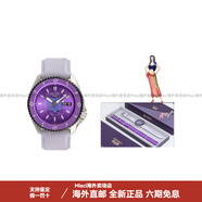 精工（SEIKO）商務(wù) 機械機芯 皮革表帶 日韓表 男女同款 紫色表盤 紫色