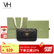 VANESSA HOGAN VH包包女包茵然軟包2025夏季輕奢鏈條單肩斜挎包生日禮物送女友 黑色+綠野仙蹤禮盒