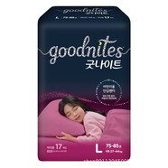 HUGGIES韓國(guó)進(jìn)口好奇超大碼兒童夜安褲紙尿褲拉拉褲胖寶男 L(女)17片50100斤 4包