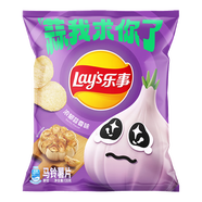 樂事（Lay's）夏季限定原切薯片 濃郁蒜香味 135克