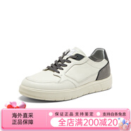 暇步士（Hush Puppies）商場(chǎng)同款秋新款簡(jiǎn)約撞色減齡小白鞋男休閑板鞋 深灰 39