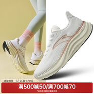 安踏（ANTA）輕云2丨跑步鞋女網(wǎng)面透氣運動鞋輕便軟底耐磨休閑鞋女 紙莎白/玫瑰金-4 37.5 （女6.5）