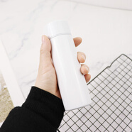 迷你保溫杯150ml輕便攜女生口袋水杯學(xué)生可愛小號(hào) 白色150ml_贈(zèng)送絨布袋杯刷