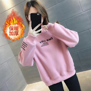 戀人世家衛衣女2025新款秋冬休閑時(shí)尚加絨加厚韓版減齡顯瘦寬松百搭上衣潮 顏色款式圖秦隨機發(fā)-B L 建議100-120斤