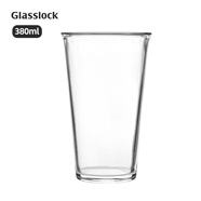 GLASSLOCK新品耐高溫鋼化玻璃杯泡茶咖啡牛奶辦公室家用喝杯子 -圓口杯 380ml