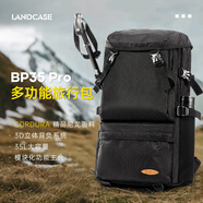 Landcase背包雙肩包男大容量旅行包多功能登山包戶外運動包女8051黑色小號