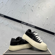 吉普森板鞋男款2025新款夏季輕便休閑鞋百搭潮增高鞋網(wǎng)面透氣低幫鞋 黑色 39 (偏大=皮鞋碼)