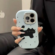 噠尚適用于OPPOReno14手機殼可愛(ài)貓咪A3Pro新款卡通K12X硅膠Reno7SE軟套A58全包防摔 【藍底一只黑貓】 R17