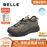 百麗網(wǎng)面透氣老爹鞋男鞋2025新款夏季厚底戶外休閑運(yùn)動(dòng)鞋A1968BM5 綠色 43 (265mm)