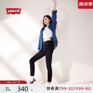 Levi's李維斯女士復(fù)古721高腰緊身鉛筆褲美式黑色牛仔褲