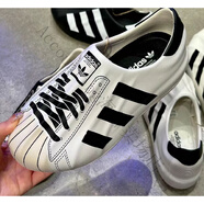 阿迪達斯 （adidas）三葉草情侶百搭小白鞋休閑鞋經(jīng)典板鞋B27136 JP5678 一腳蹬 36.5