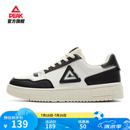 匹克板鞋男鞋夏季空軍一號(hào)小白鞋網(wǎng)面透氣鞋子男輕便休閑女鞋運(yùn)動(dòng)鞋男 【女款】帆布白色/黑色 38