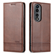 恒浩達(dá)榮耀80皮套Honor70Pro5G手機殼翻蓋防摔保護套軟硅膠殼男女錢包款 復(fù)古棕色 榮耀80